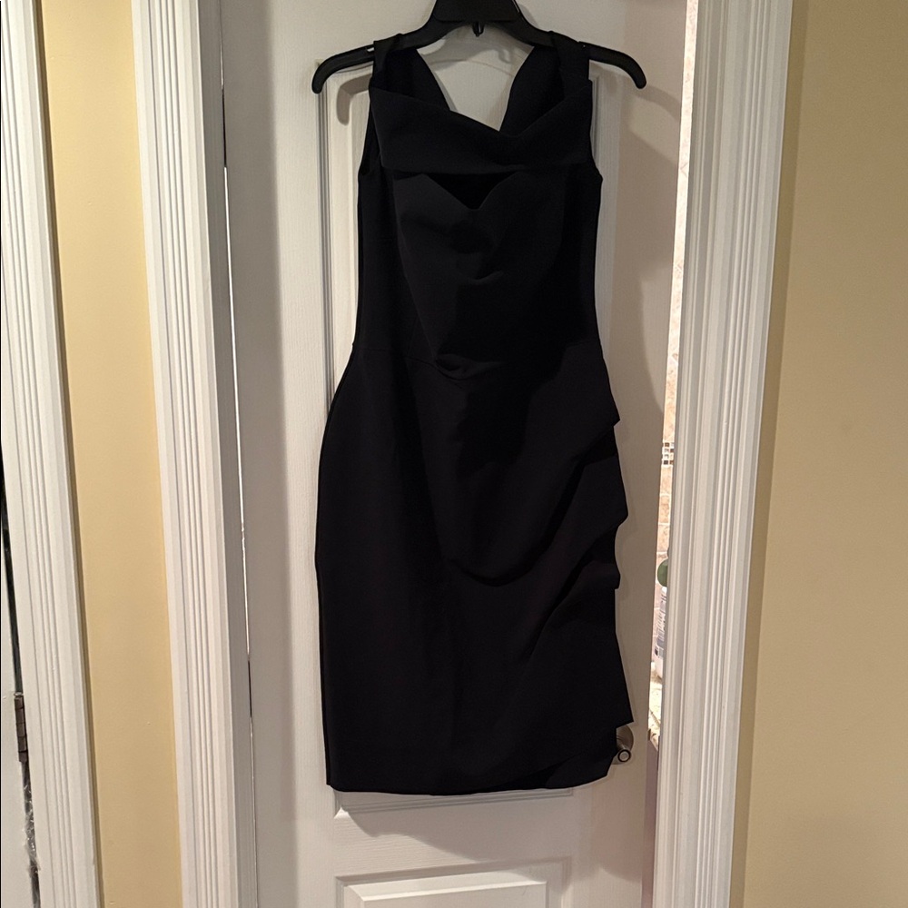 Chiara Boni Elegant Black Midi Dress